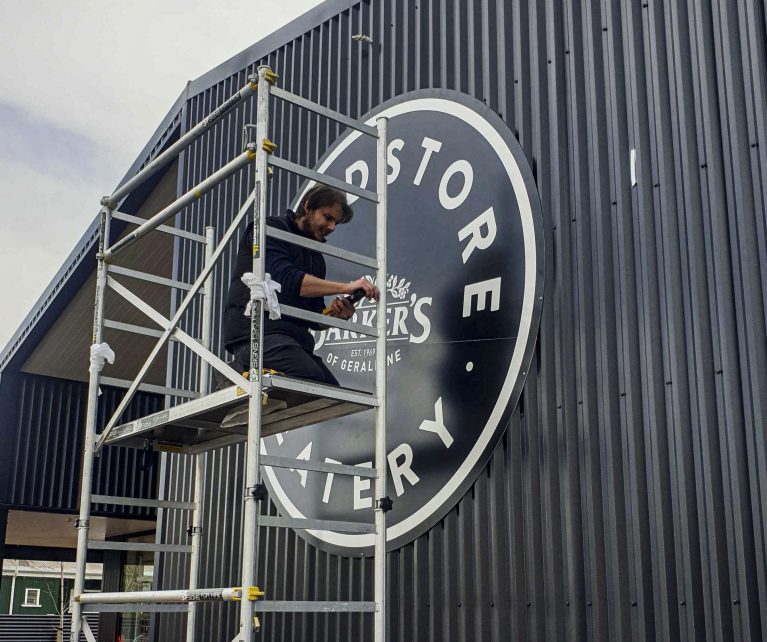 Barkers Geraldine Front Signage by Branded Kiwi Timaru