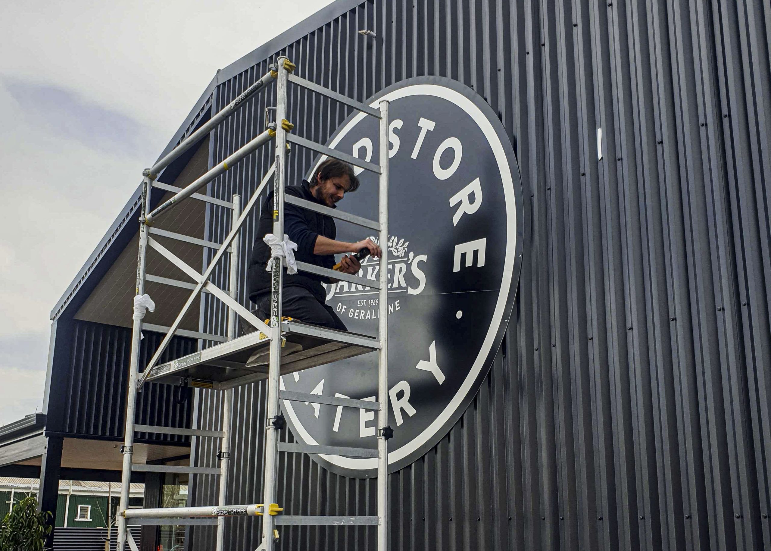 Barkers Geraldine Front Signage by Branded Kiwi Timaru