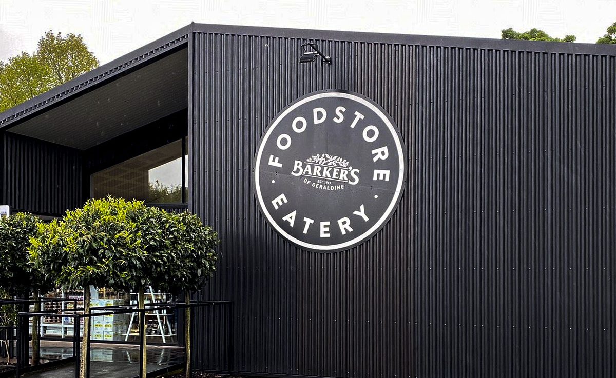 Barkers Foodstore Geraldine Signage by Branded Kiwi