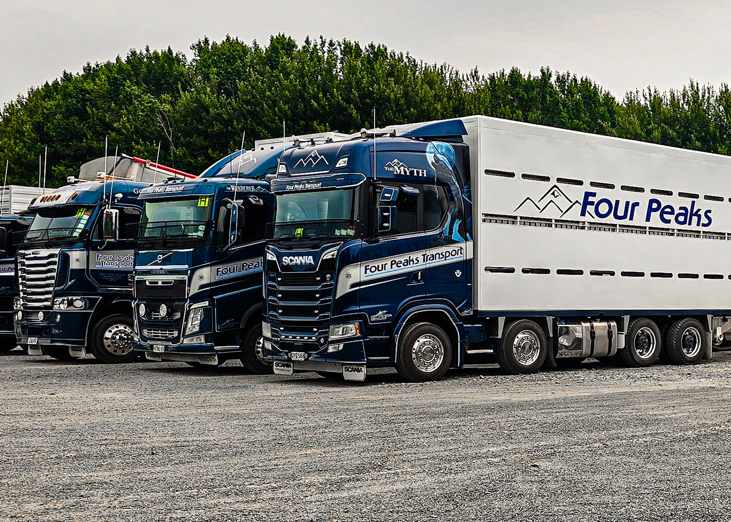 Four Peaks Transport Fleet By Branded Kiwi Timaru