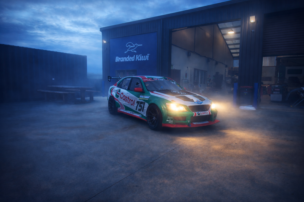 Castrol Altezza at Dusk in Timaru by Branded Kiwi