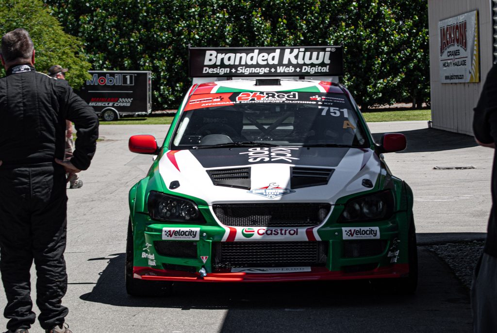 Front View of Branded Kiwis Castrol Altezza
