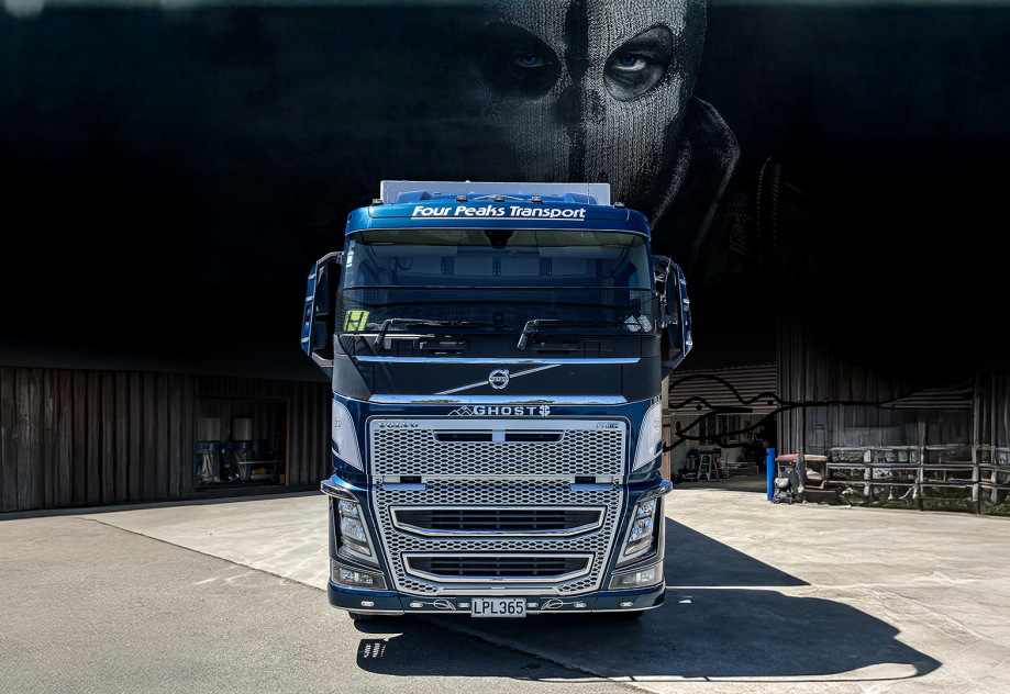 Four Peaks Transport truck wrap and graphics installed by Branded Kiwi Timaru