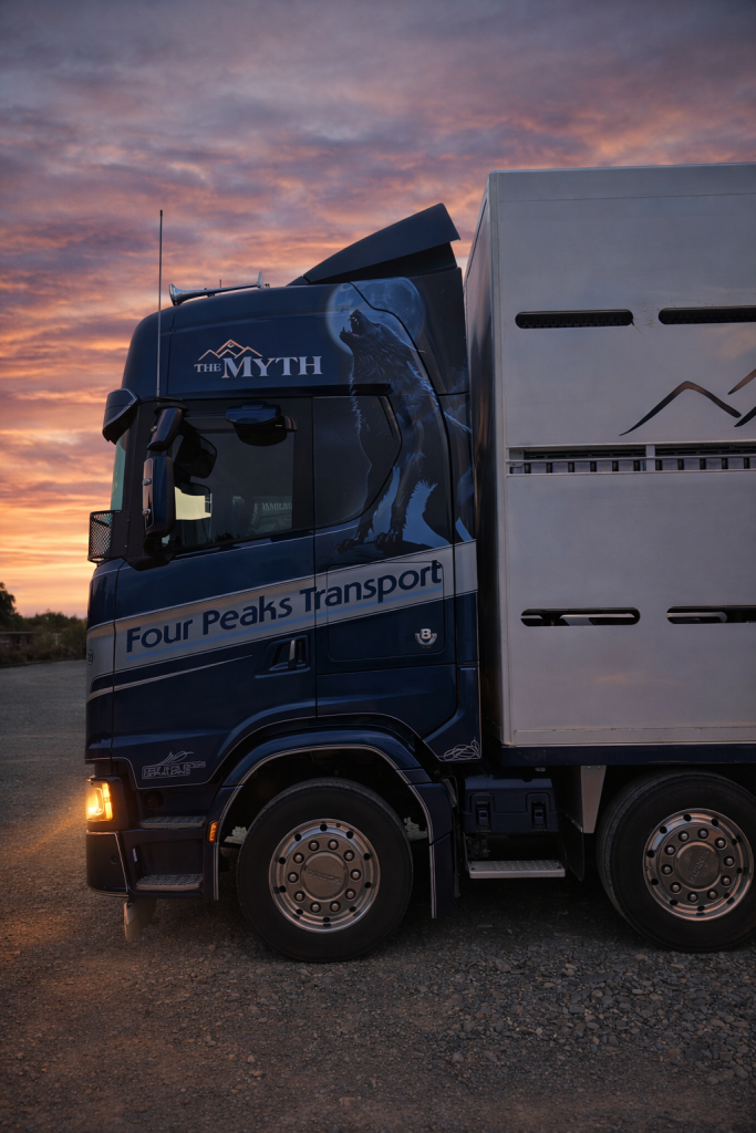 Four Peaks Transport Geraldine at Dusk graphics provided by Branded Kiwi