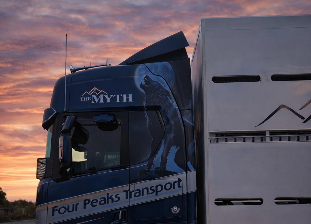 Four Peaks Transport Geraldine at Dusk graphics provided by Branded Kiwi