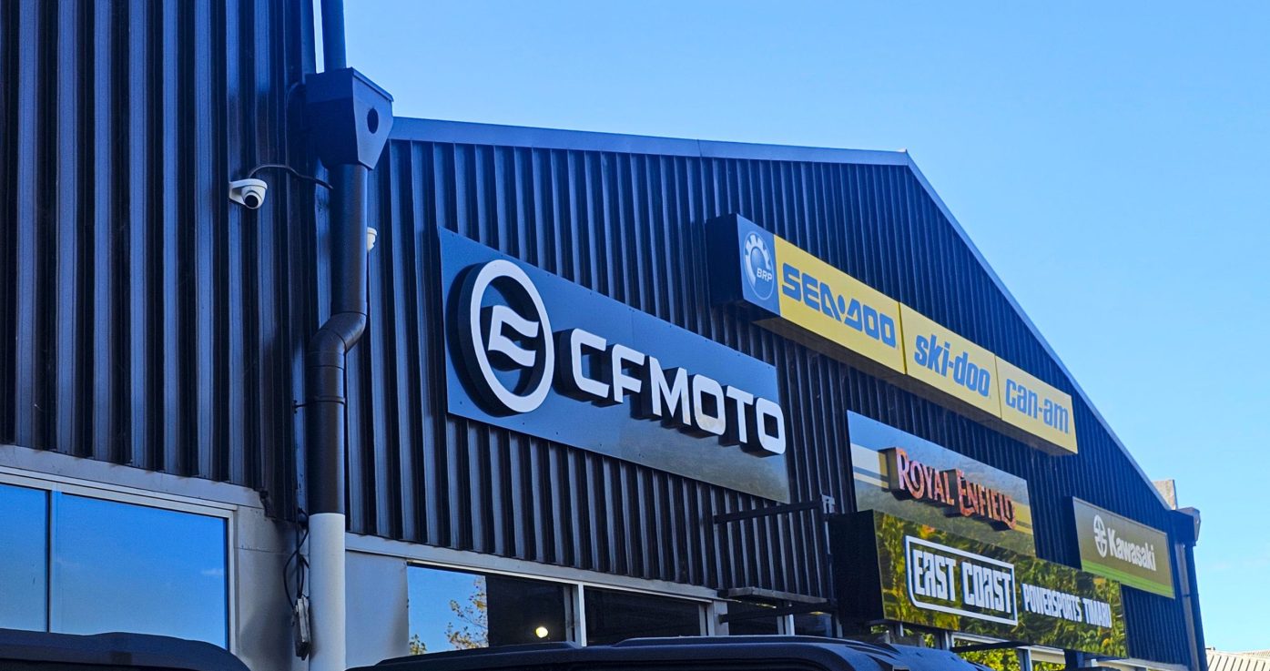 East Coast Powersports Timaru Signage