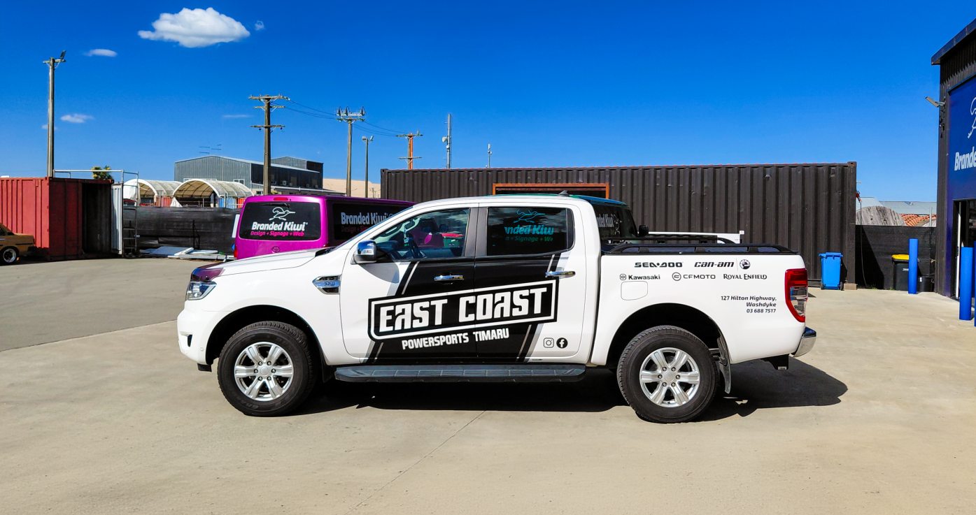 East Coast Powersports Timaru Vehicle Wrap