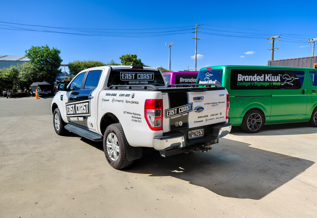 East Coast Powersports Timaru Vehicle Wrap