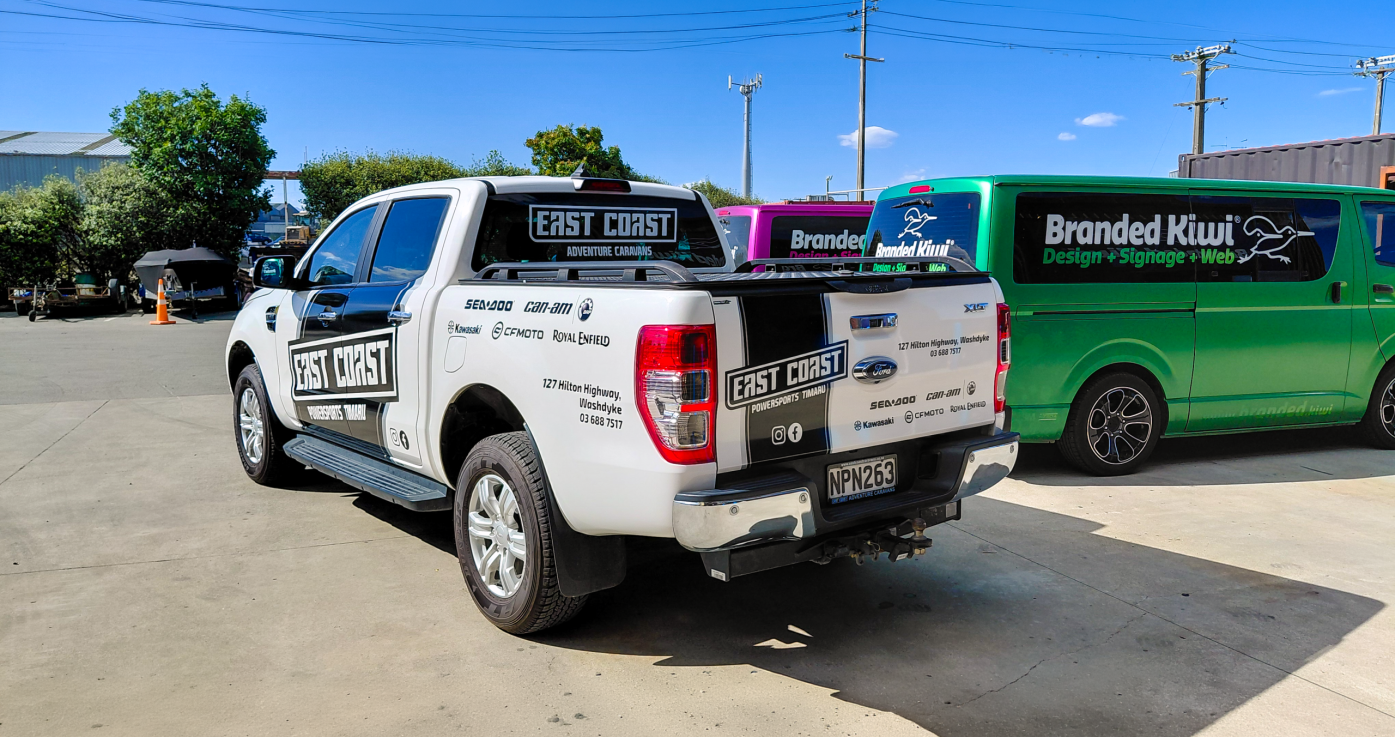 East Coast Powersports Timaru Vehicle Wrap