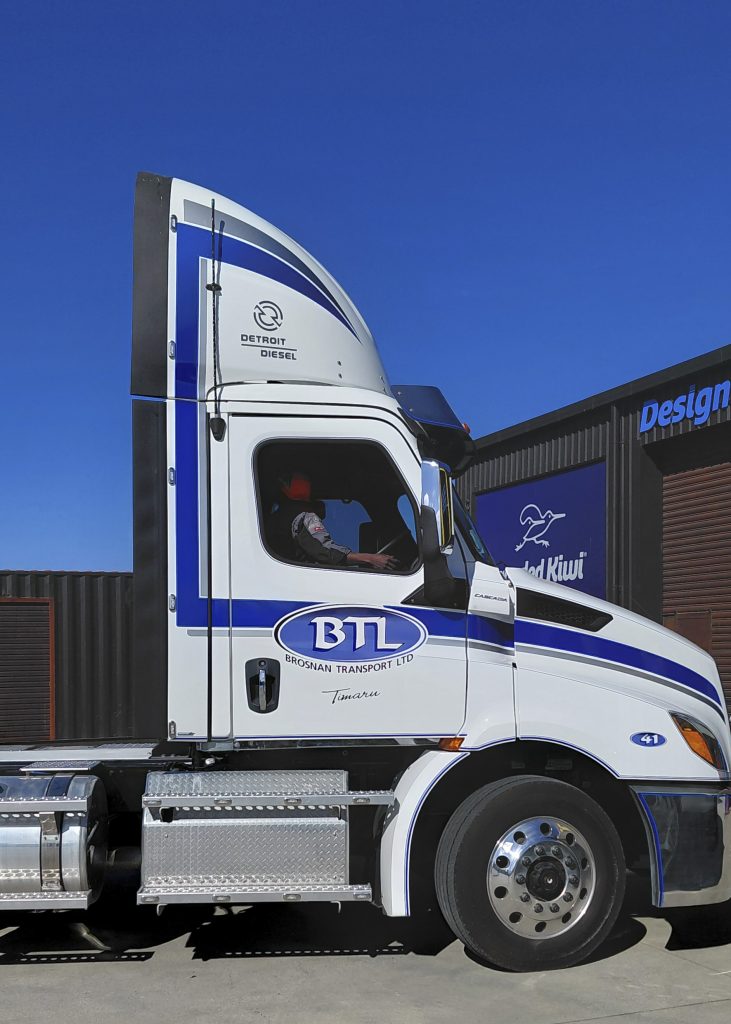 Brosnan Transport Truck Wrap by Branded Kiwi Timaru