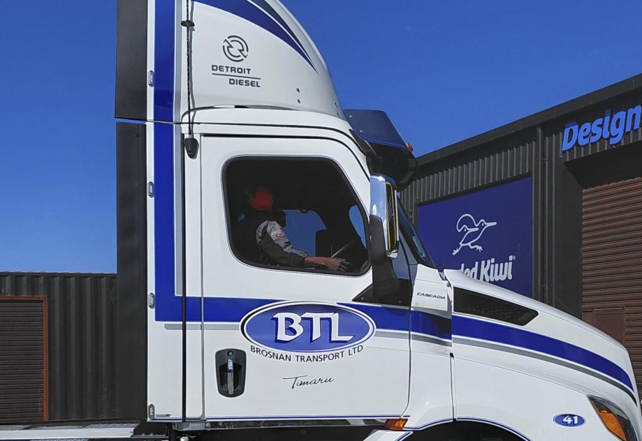 Brosnan Transport Truck Wrap by Branded Kiwi Timaru
