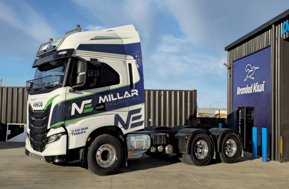 Millers Engineering Truck Wrap Designed and Installed by Branded Kiwi Timaru