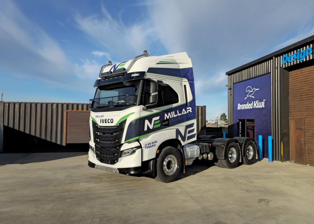 Millers Engineering Truck Wrap Designed and Installed by Branded Kiwi Timaru