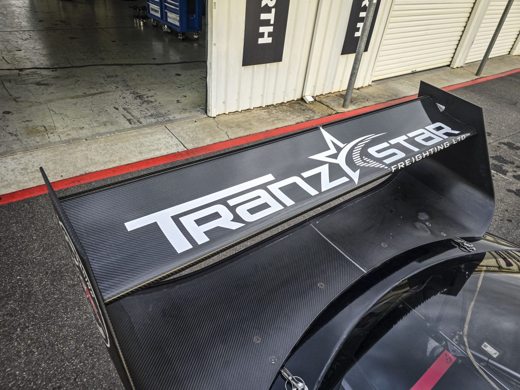 Rear view of Team Kiwi Racing Bathurst-bound Commodore wrap by Branded Kiwi